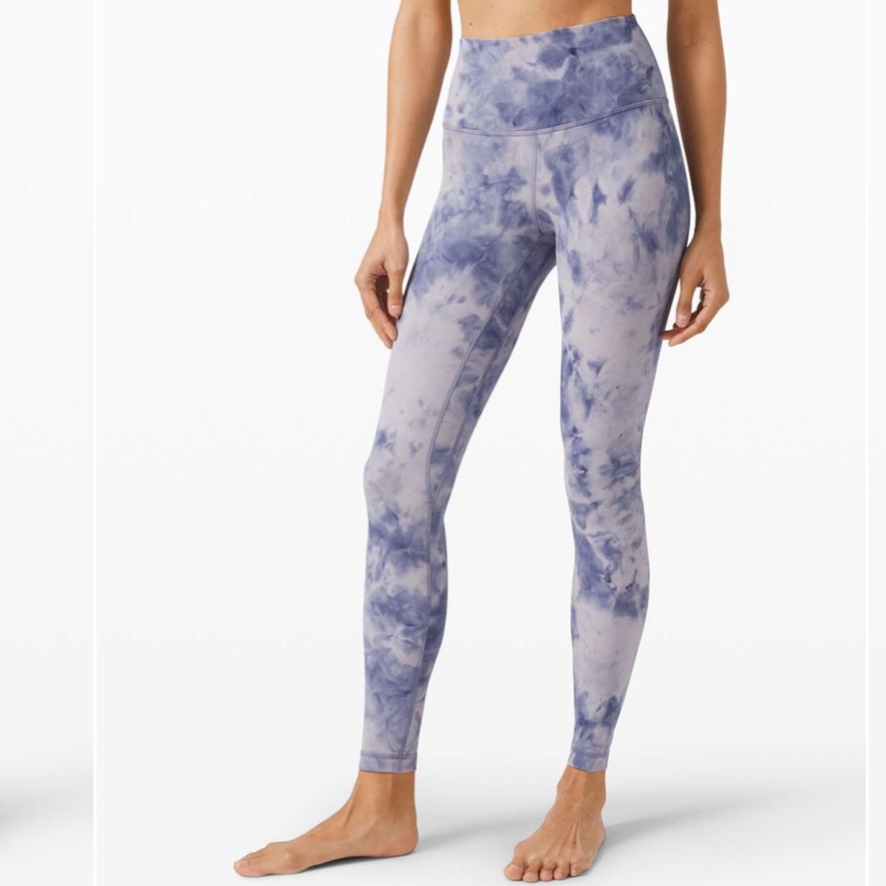 NWT Lululemon align tie dye iced Iris purple - Picture 2 of 3